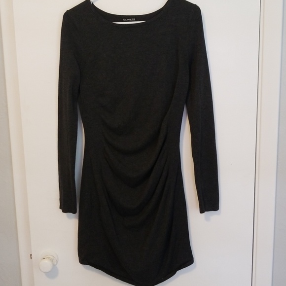 Express Dresses & Skirts - Express rouched front sweater dress